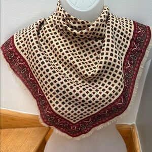 Elliot Grant Cold weather fine 100% wool Bandana, Scarf, Handkerchief